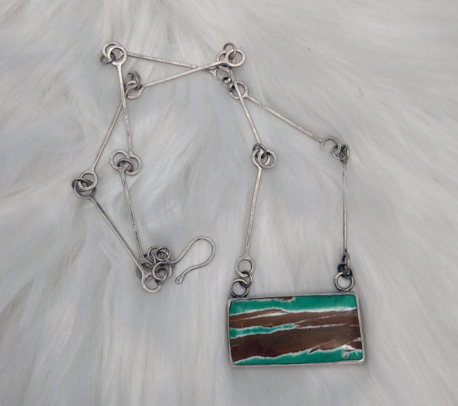 Outback Oasis Australian Variscite Bar Necklace - Image 2